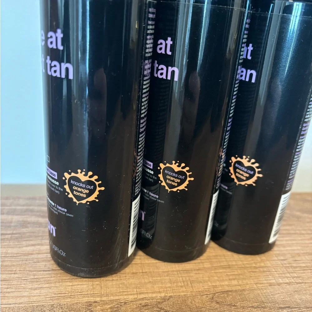 B TAN Love at First Tan Self Tanning Mousse - Darker Violet Base - set of 3 NEW - Picture 2 of 3